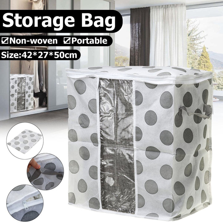 Portable Non-woven Storage Bag Clothes Space Saver Quilt Blanket Organizer Image 11