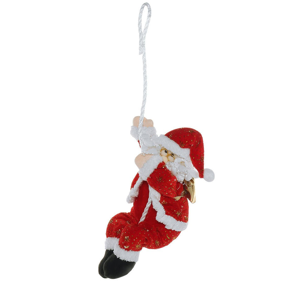 Santa Climbing On Rope Indoor Outdoor Christmas Tree Garden Decorations Image 2