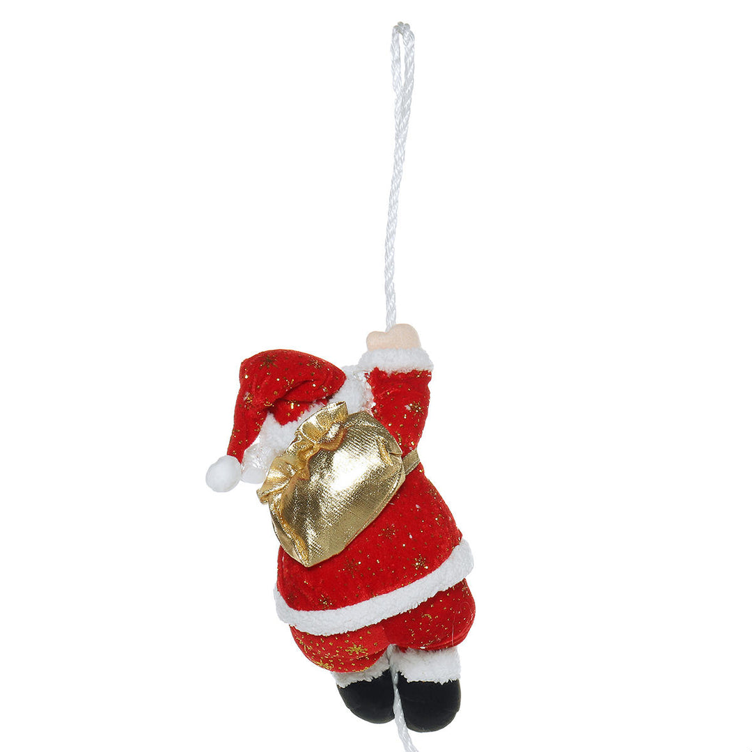 Santa Climbing On Rope Indoor Outdoor Christmas Tree Garden Decorations Image 3