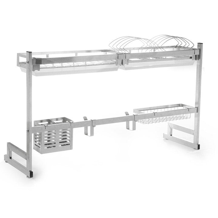 Stainless Steel Kitchen Dish Drying Rack Drainer Storage Shelf Utensil Holder Plate Dish Cupboard Storage Rack Image 3