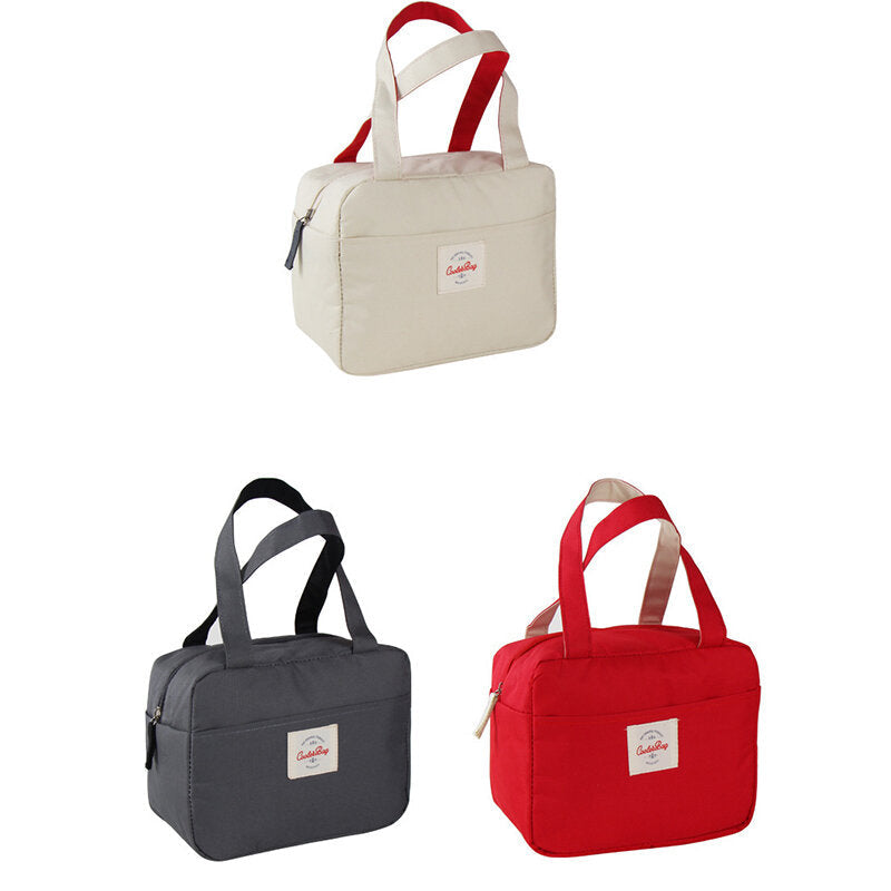 Tote Family Travel Picnic Drink Fruit Food Fresh Thermal Insulated Women Men Bento Lunch Box Bag DTTT Image 1