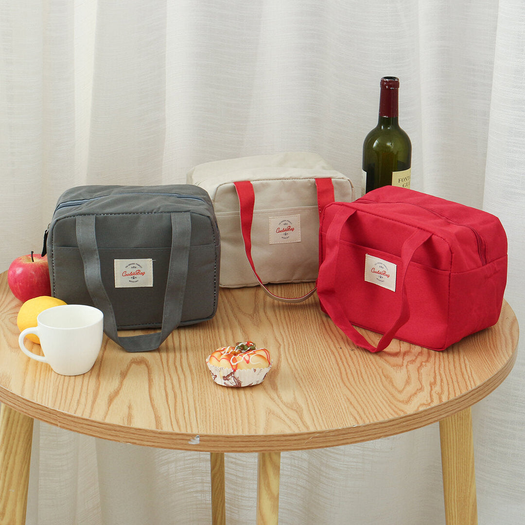 Tote Family Travel Picnic Drink Fruit Food Fresh Thermal Insulated Women Men Bento Lunch Box Bag DTTT Image 3