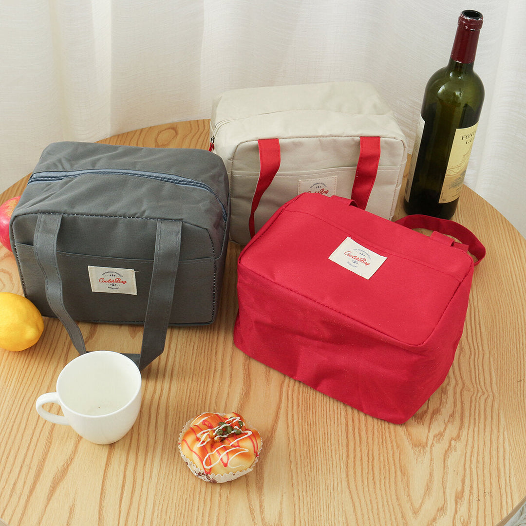 Tote Family Travel Picnic Drink Fruit Food Fresh Thermal Insulated Women Men Bento Lunch Box Bag DTTT Image 4