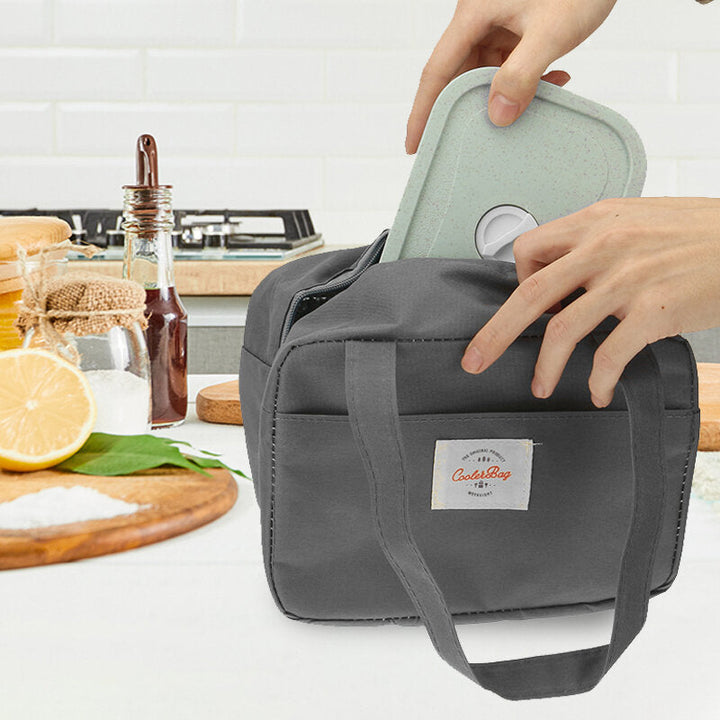 Tote Family Travel Picnic Drink Fruit Food Fresh Thermal Insulated Women Men Bento Lunch Box Bag DTTT Image 5