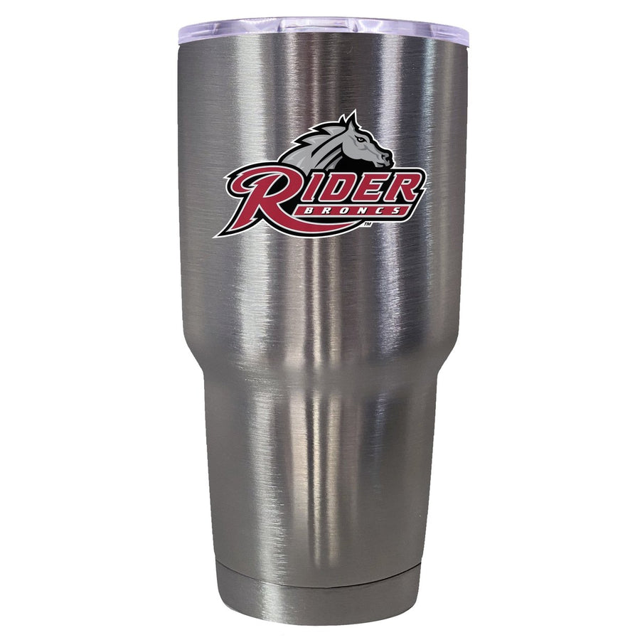 Rider University Broncs Mascot Logo Tumbler - 24oz Color-Choice Insulated Stainless Steel Mug Image 1