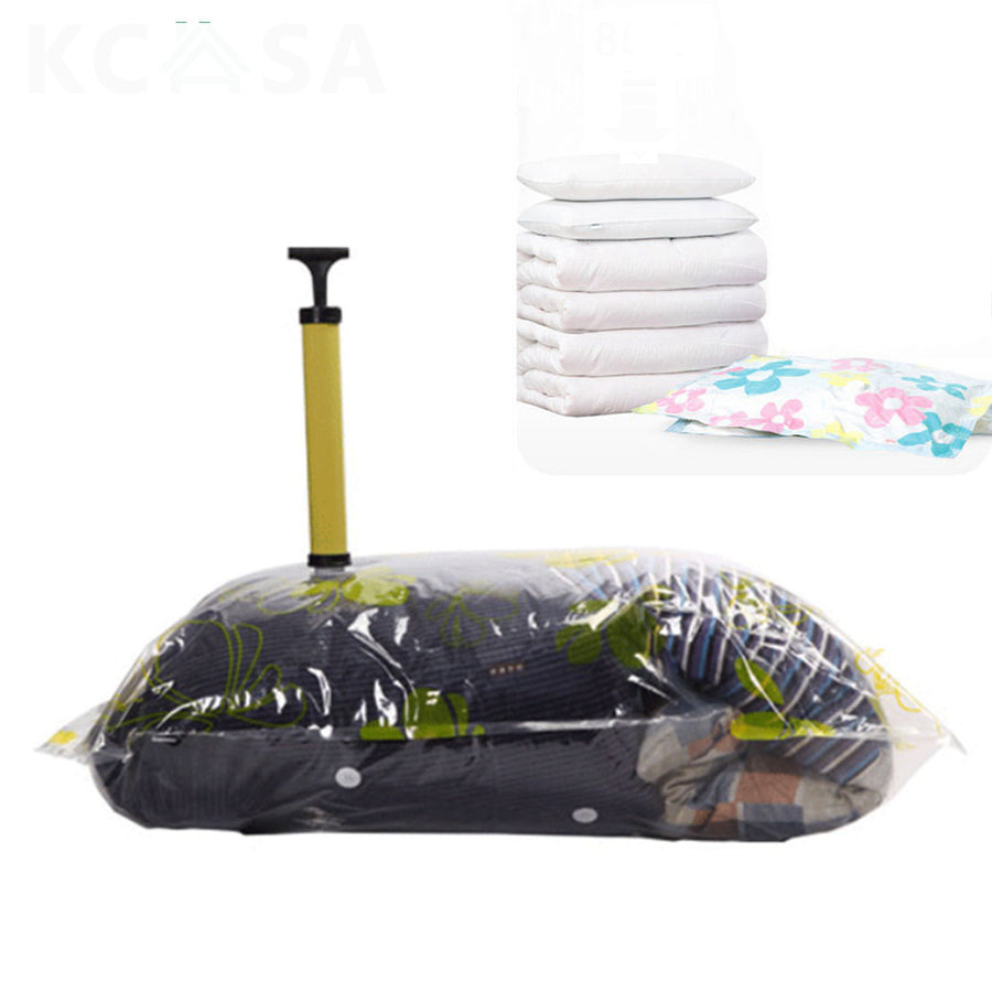 Vacuum Compress Bag Vacuum Storage Bag Save Space Saving Seal Quilts Clothes Holder Organizer Image 1