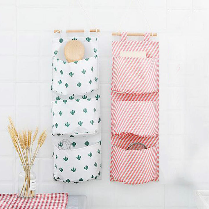 Wall Mounted Oxford Cloth Hanging Storage Bag Multi-layer Waterproof Moisture-resistant Hanging Storage Bag Image 2