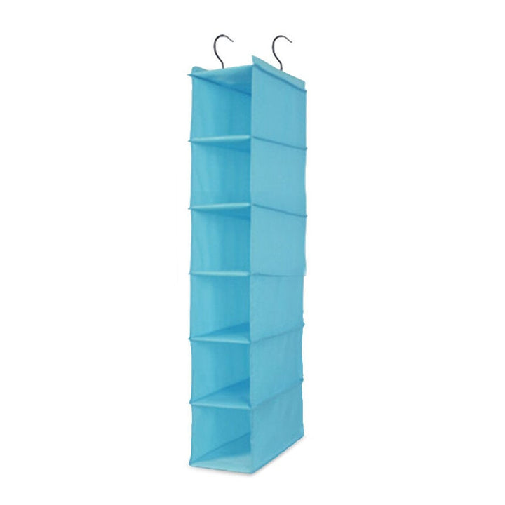 Waterproof Oxford 6 Layers 2 Hooks Hanging Clothes Storage Bag Image 5