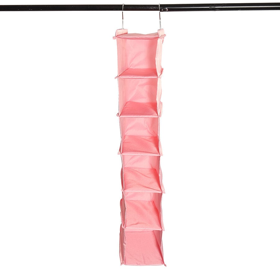 Waterproof Oxford 6 Layers 2 Hooks Hanging Clothes Storage Bag Image 9