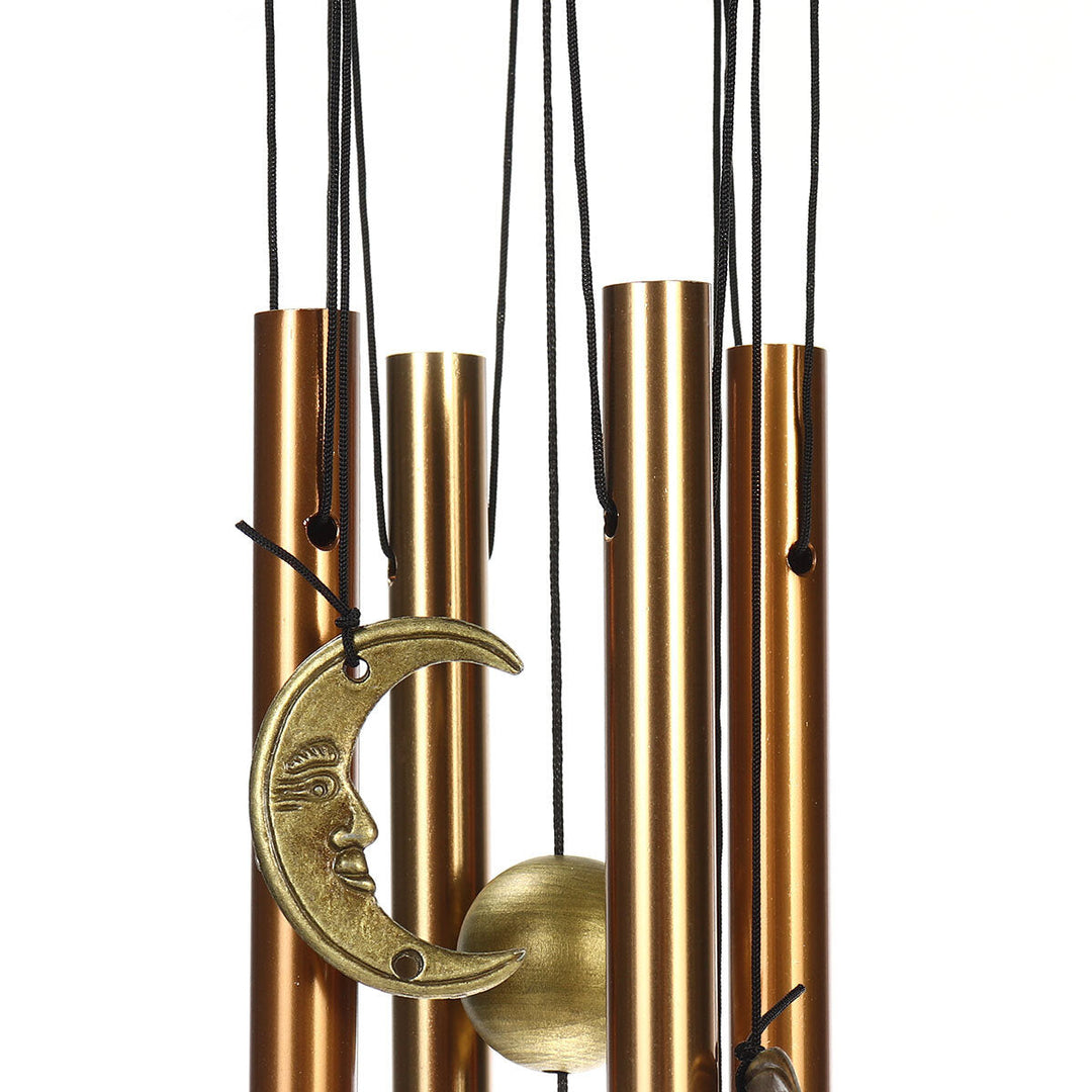 Wind Chimes Bell Pipe Feng Shui Organ House Decorations Star Moon Dolphin Image 5