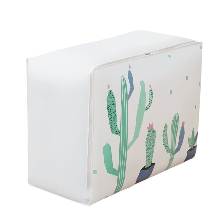 Wreath,Striped Deer,Cactus Printing Dustproof Clothes Storage Bag Travel Quilt Luggage Organizer Image 8