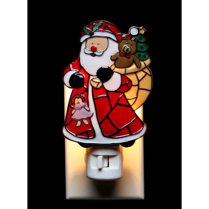 Mosaic Night Light Santa Gifts 3x3 Christmas  Kitchen Image 2