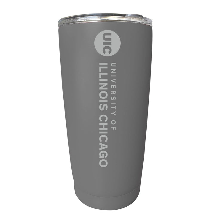 University of Illinois at Chicago NCAA Laser-Engraved Tumbler - 16oz Stainless Steel Insulated Mug Choose Your Color Image 5