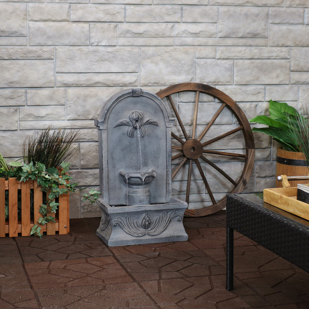 Sunnydaze French-Inspired Reinforced Concrete Indoor/Outdoor Water Fountain Image 9