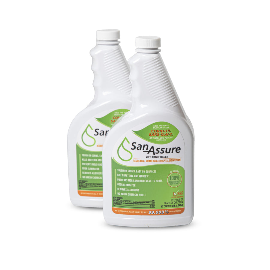 San-Assure Disinfectant Refill Kit, EPA Registered, Kills Mold, Mildew and Viruses, Eliminates Odors, Food-Contact Image 1