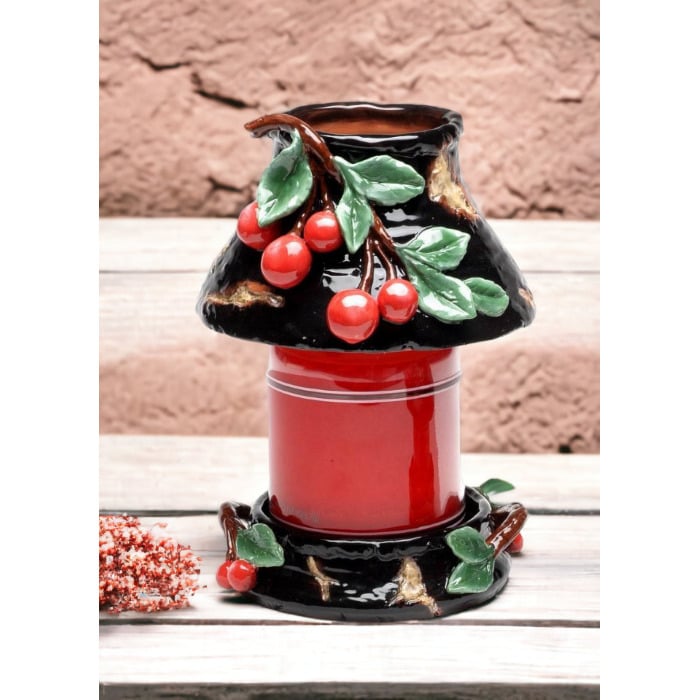 Ceramic Large Cherry Candle Holder (Candle NOT Included), Home D cor, , , Farmhouse D cor, Image 1