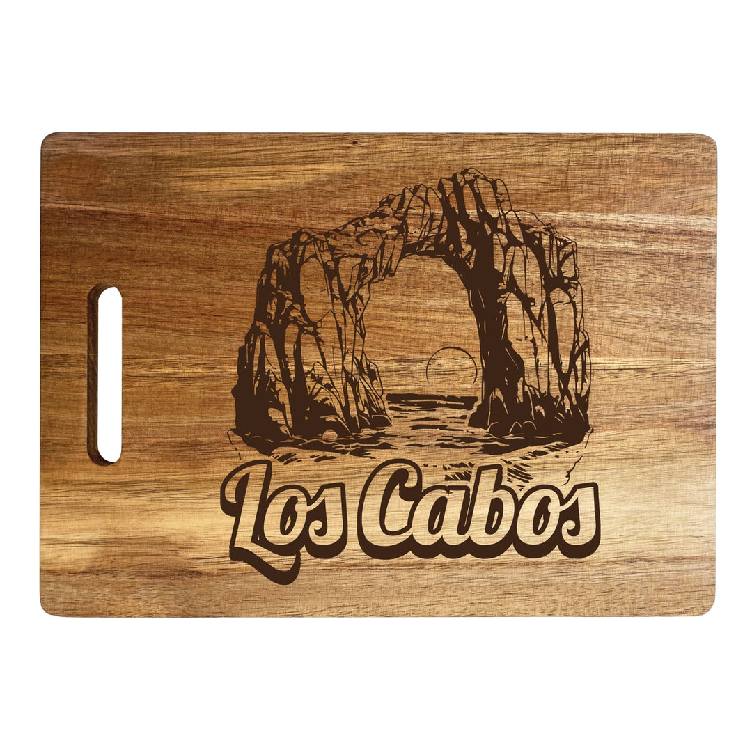 Los Cabos Mexico Souvenir Wooden Cutting Board 10 x 14 Image 1