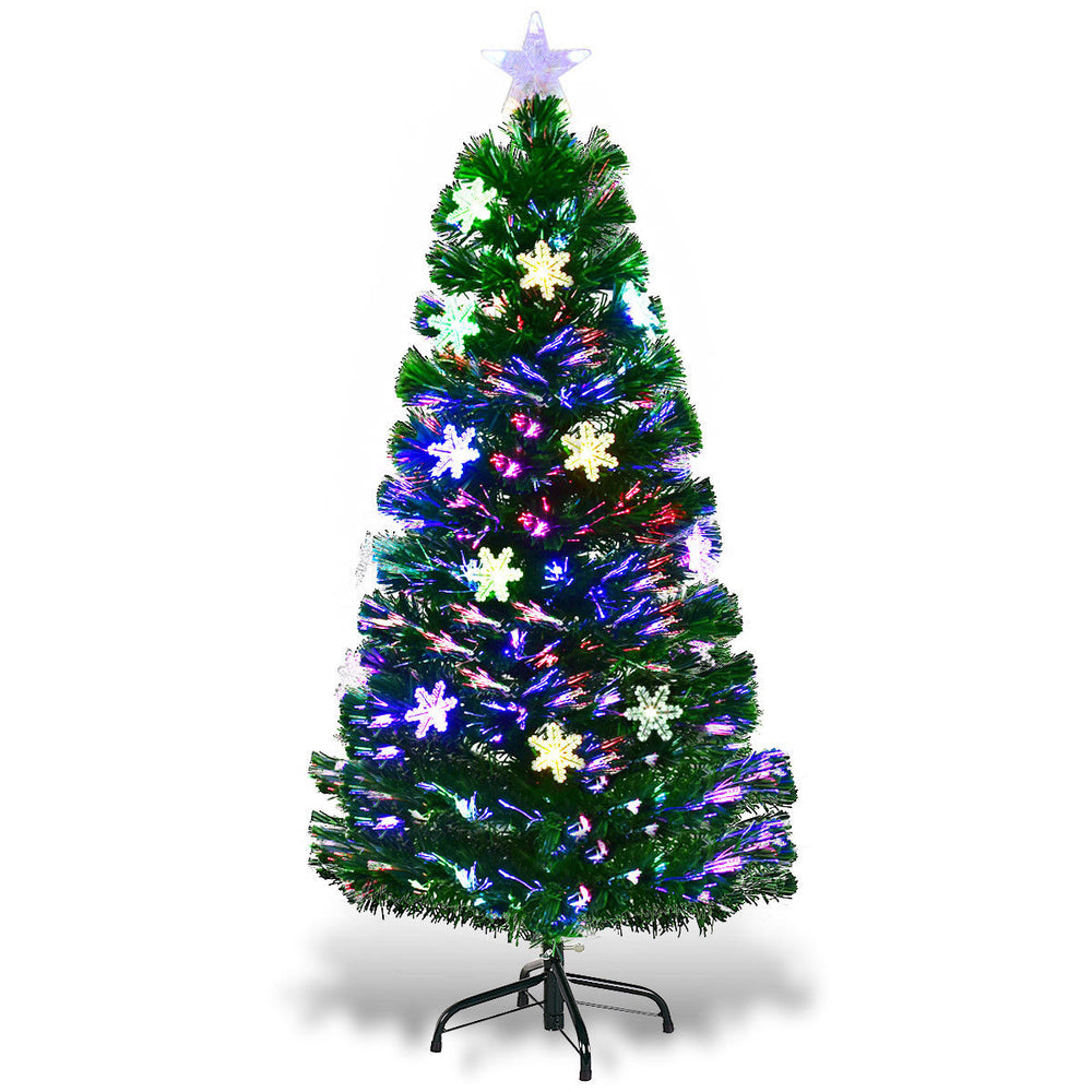 Pre-Lit Fiber Optic Christmas Tree Multicolor Lights 4FT Image 2