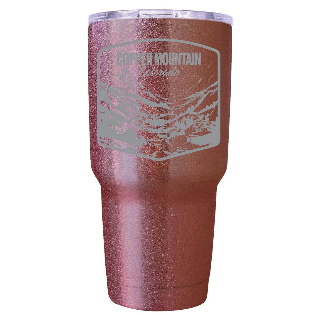 Copper Mountain Souvenir 24 oz Engraved Insulated Tumbler Image 1