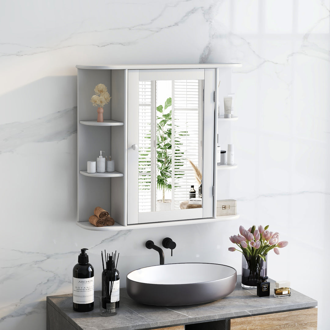 Multipurpose Wall Surface Bathroom Storage Cabinet Mirror Image 3