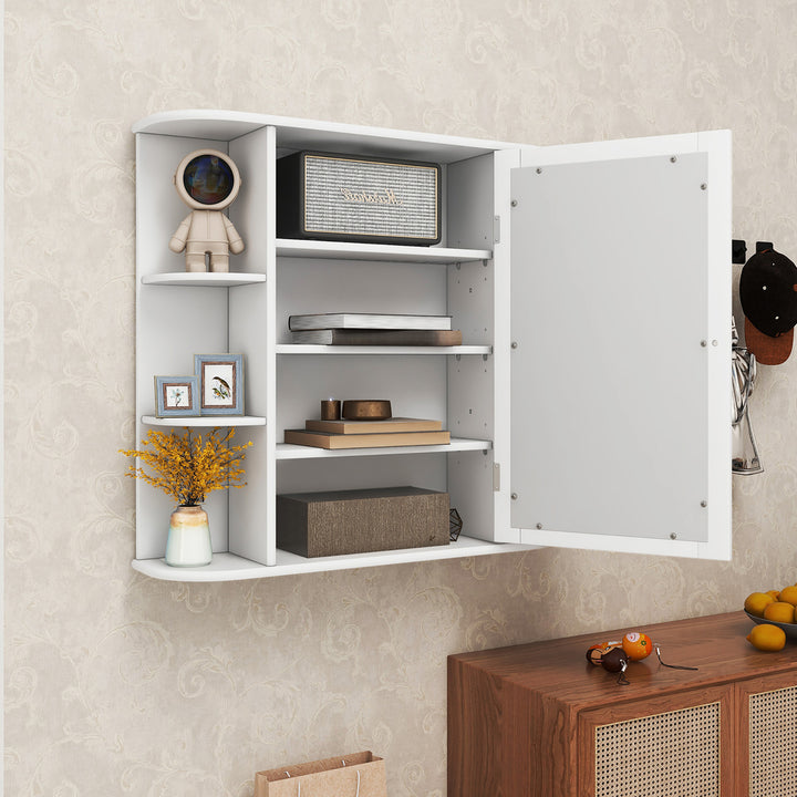 Multipurpose Wall Surface Bathroom Storage Cabinet Mirror Image 4