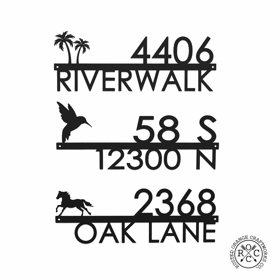 Modern Outdoor House Numbers - 9 Styles - Personalized Address Signs for House Image 6