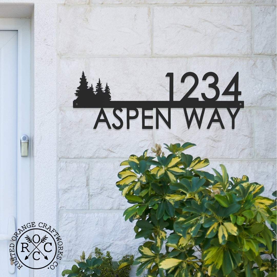 Modern Outdoor House Numbers - 9 Styles - Personalized Address Signs for House Image 11
