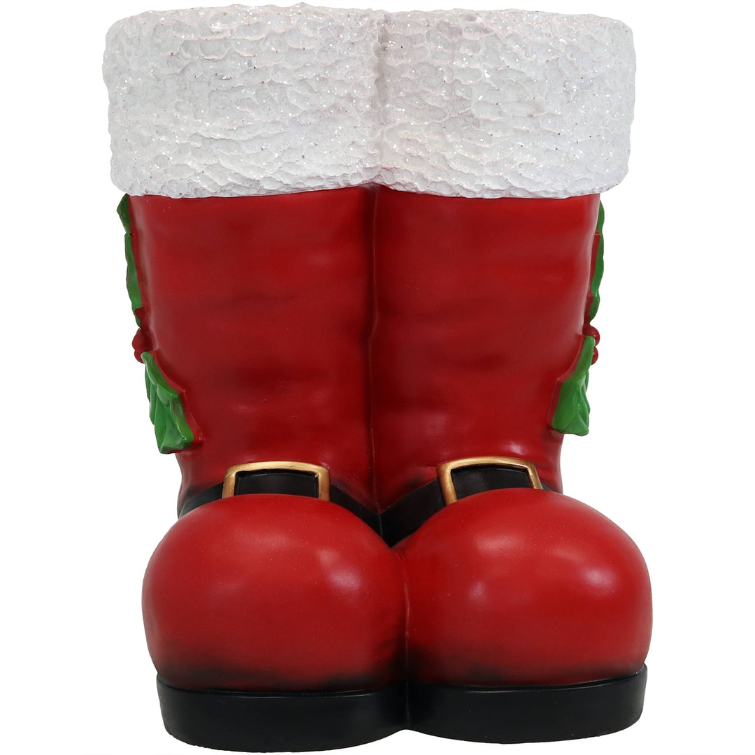 Sunnydaze Santa Boots Indoor and Outdoor Christmas Statue - 13 in Image 9