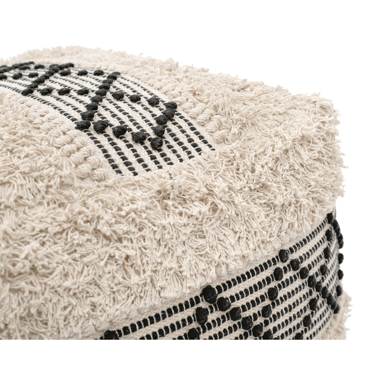 Pisco Ottoman Beige and Black Image 5