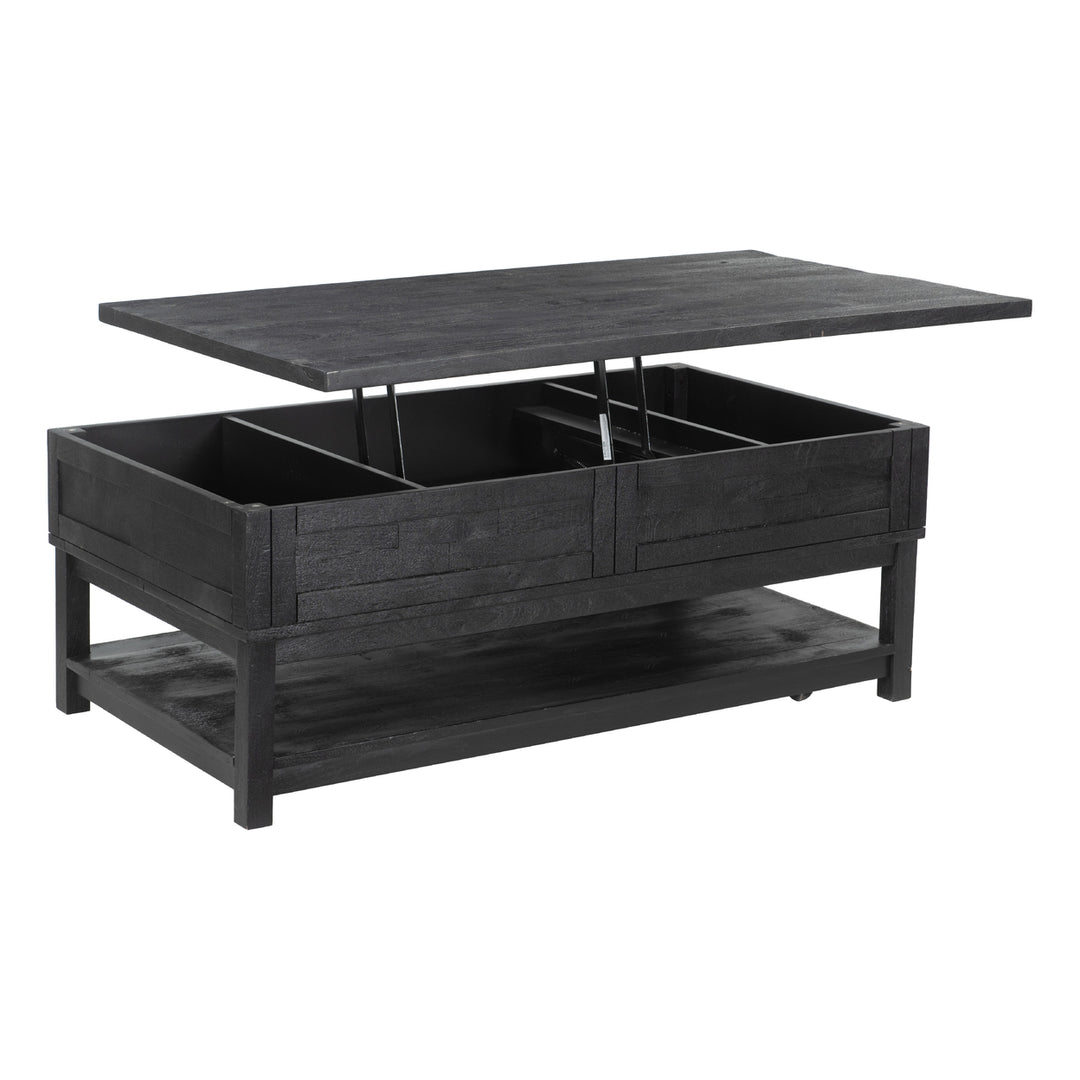 Surat Lift Top Coffee Table Black Image 6