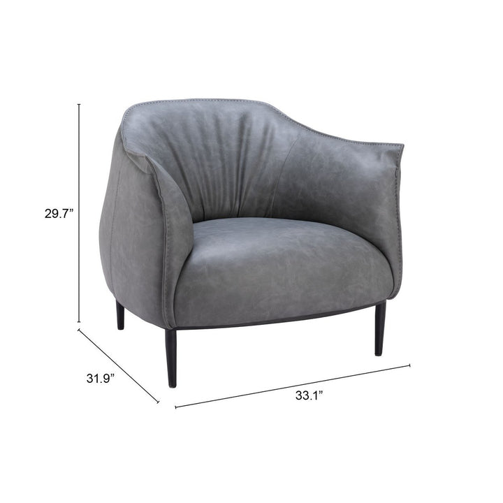 Julian Accent Chair Gray Image 9