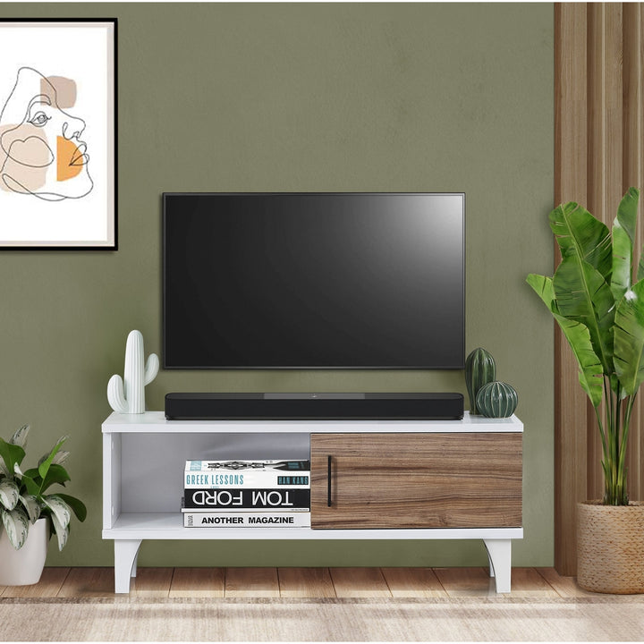 Atelier Mobili Small TV Stand - 38 Inch TV Stand for up to 55 inch TVs - Small Entertainment Center - Media Console Image 4