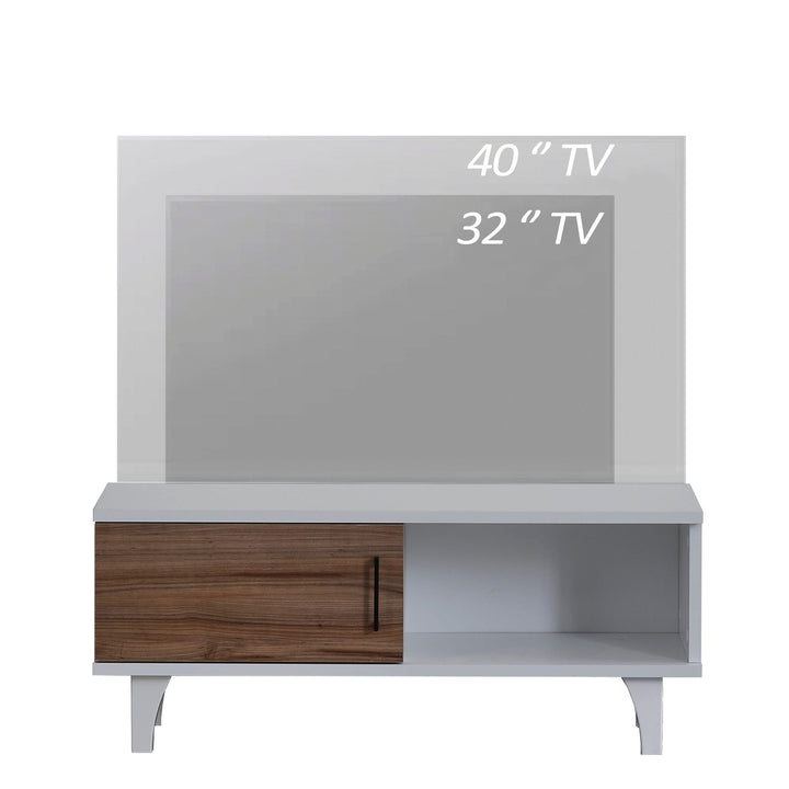 Atelier Mobili Small TV Stand - 38 Inch TV Stand for up to 55 inch TVs - Small Entertainment Center - Media Console Image 11