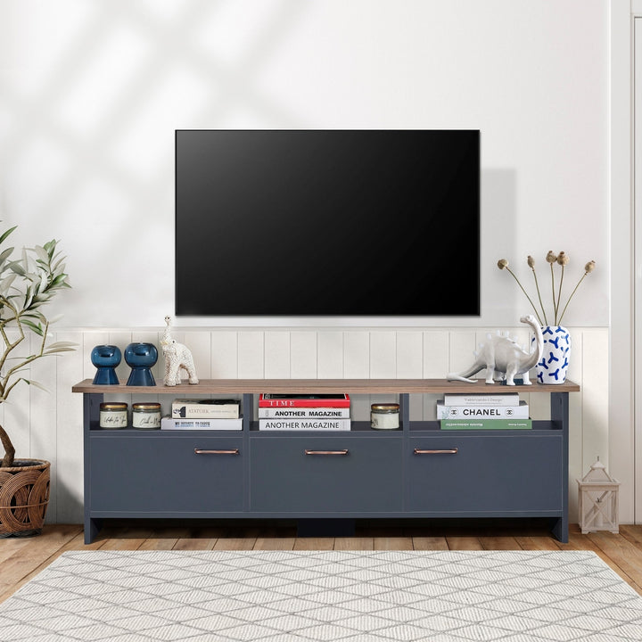 Atelier Mobili Farmhouse TV Stand - Mid Century Modern TV Stand and Entertainment Center, TV Stand for 65 Inch TV, Ideal Image 7