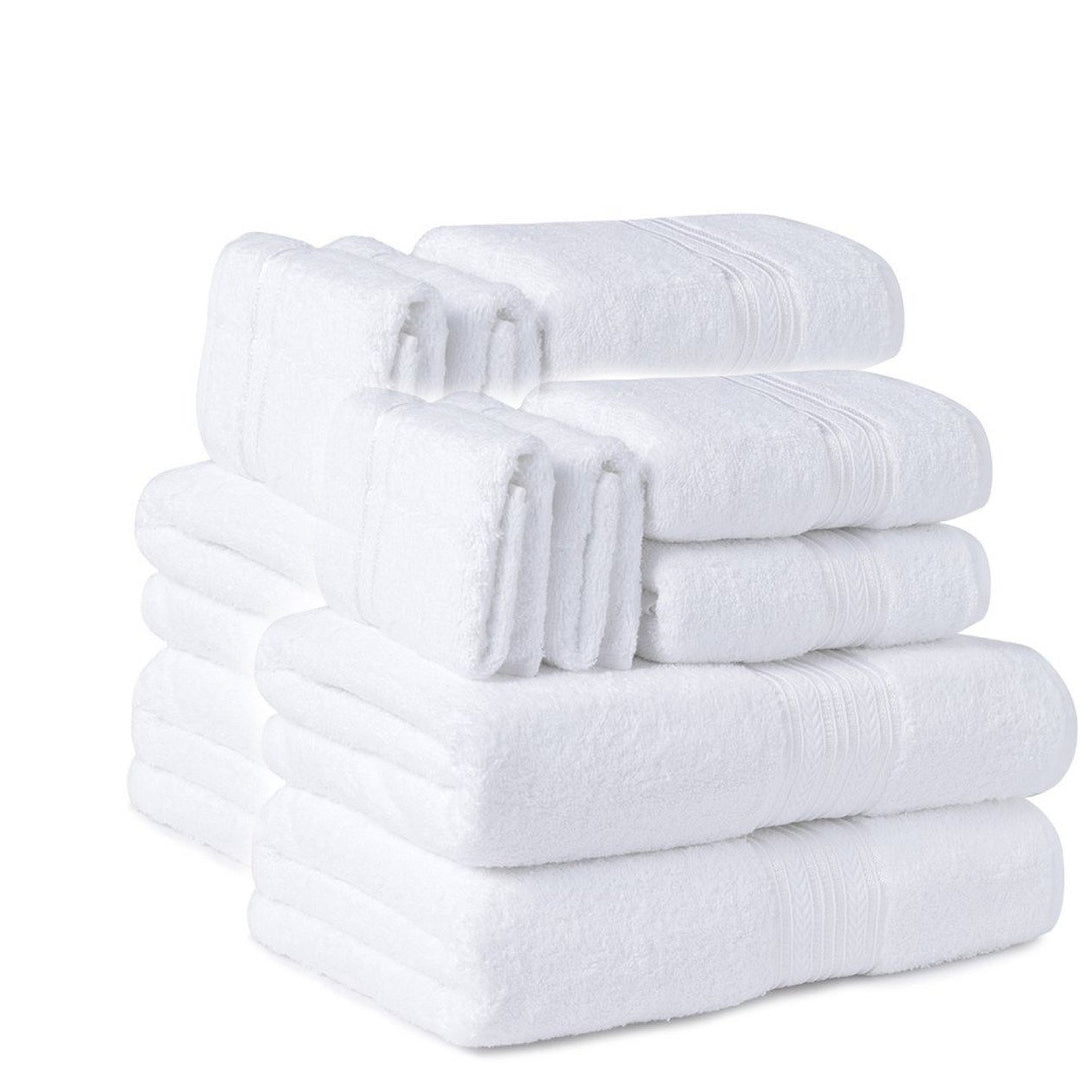 12-Piece Towel Set 100% Ringspun Cotton Bath Hand Washcloths Soft Absorbent Image 1