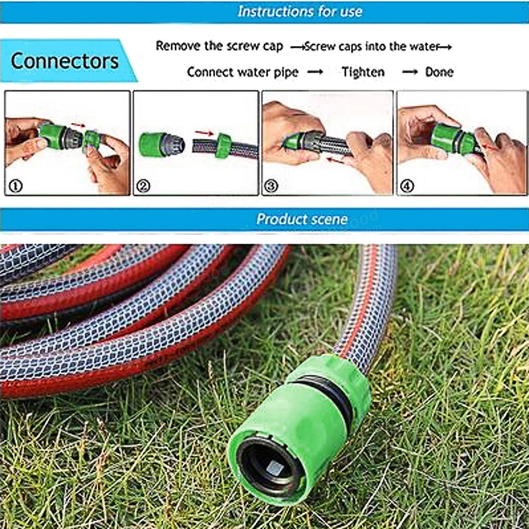 10Pcs 1,2 Inch Garden Tap Water Hose Pipe Connector Joiner Quick Coupler Adapter Image 4