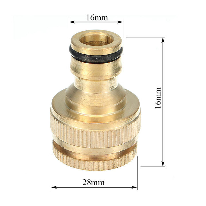 1,2 and 3,4 Inch Brass Faucet Adapter Female Washing Machine Water Tap Hose Quick Connector Image 4