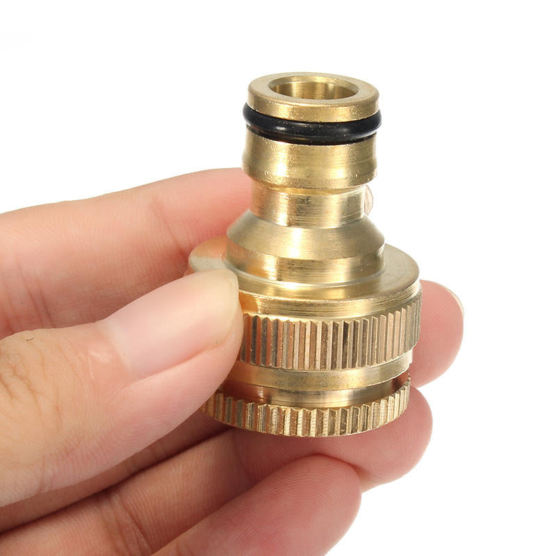 1,2 and 3,4 Inch Brass Faucet Adapter Female Washing Machine Water Tap Hose Quick Connector Image 6