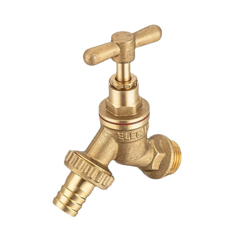 1,2 Inch Brass Slow-closing Faucet Ton Barrel Joint Accessories Outlet Water Tap Valve For Garden Irrigation Image 1