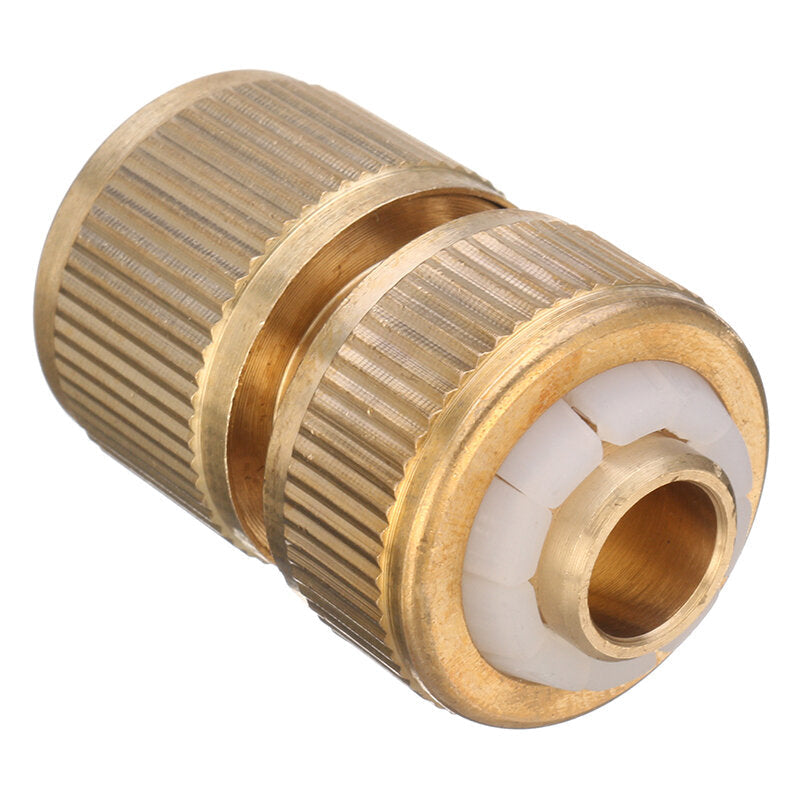 1,2 Inch Brass Water Tap Hose Pipe Connector Quick Hose Coupler Adapter with Water Stop Image 3