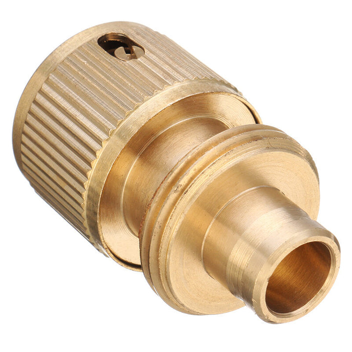 1,2 Inch Brass Water Tap Hose Pipe Connector Quick Hose Coupler Adapter with Water Stop Image 6