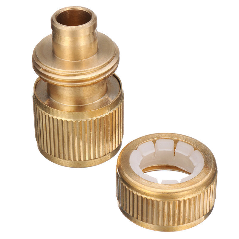 1,2 Inch Brass Water Tap Hose Pipe Connector Quick Hose Coupler Adapter with Water Stop Image 9