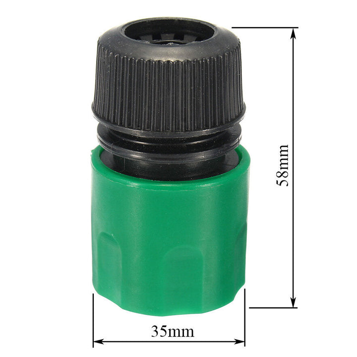 1,2 Inch Plastic Water Hose Pipe Quick Connector Garden Tap Washer Spayer Coupler Green Image 4