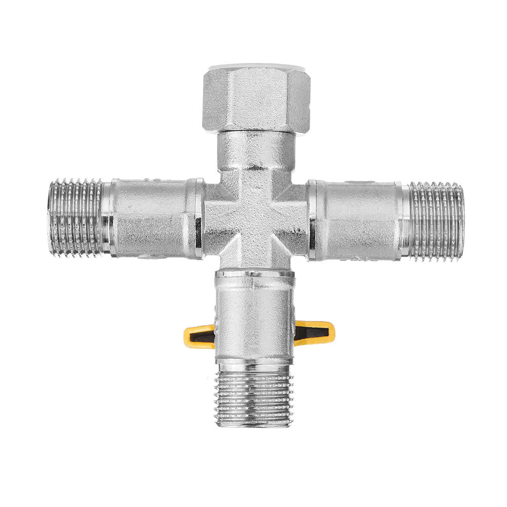 1,2" Garden Hose Tap Manifold Quick Connector Three Outlet 3 Way Water Splitter Valve Adapter for Washing Machine Faucet Image 8