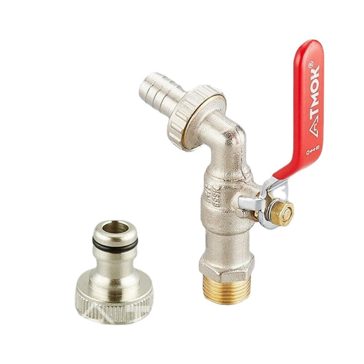 1,2" Outdoor Faucet Garden Bock Tap Brass Water Fitting for Home Connector Tank Adapter Image 4