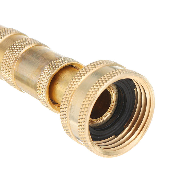 1,2 NPTAdjustable Copper Straight Nozzle Connector Garden Water Hose Repair Quick Connect Irrigation Pipe Fittings Car Image 8