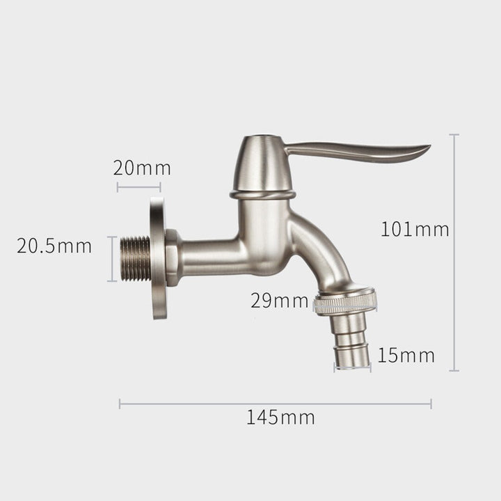 1,2 3,4 Washing Machine Faucet Tap Quick Connector Inlet Outlet w, 90 Ceramic Valve Intelligent Water Sealing Image 7