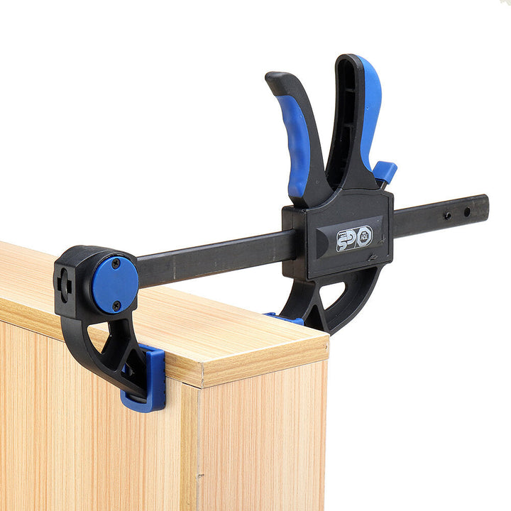 0-610mm Plastic Quick Ratchet F Clamp Fast Woodworking Clamp Woodworking Bar Clamp Tool Holder Image 1