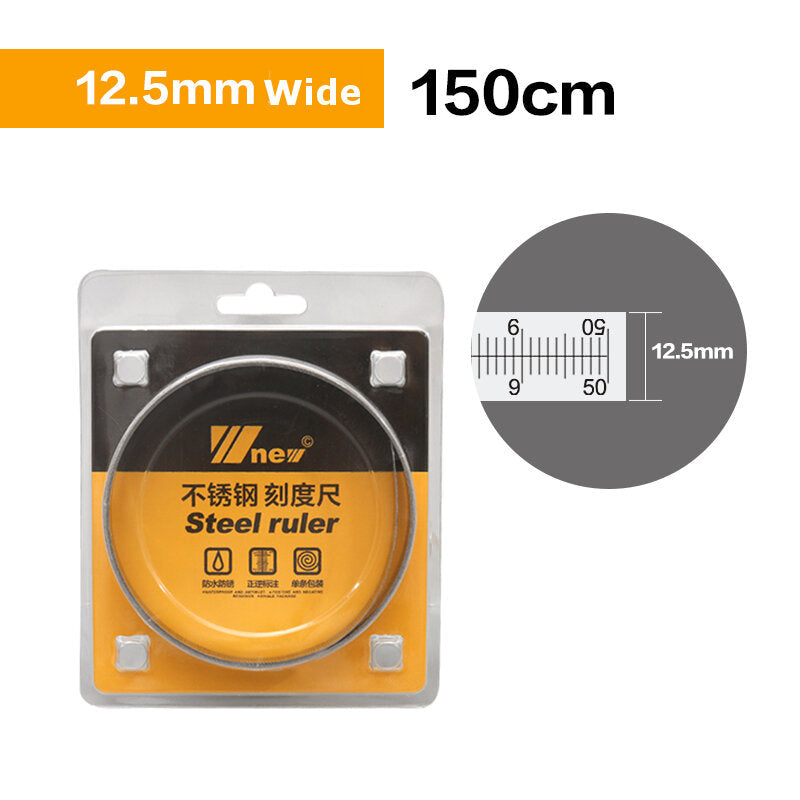 0.6-2.5M Stainless Steel Self Adhesive Metric Ruler Miter Track Tape Measure Miter Saw Scale Image 2