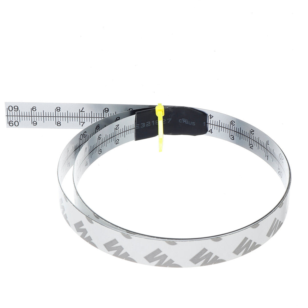 0.6-2.5M Stainless Steel Self Adhesive Metric Ruler Miter Track Tape Measure Miter Saw Scale Image 8